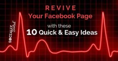 Revive your Facebook Page – 10 Quick and Easy Ideas