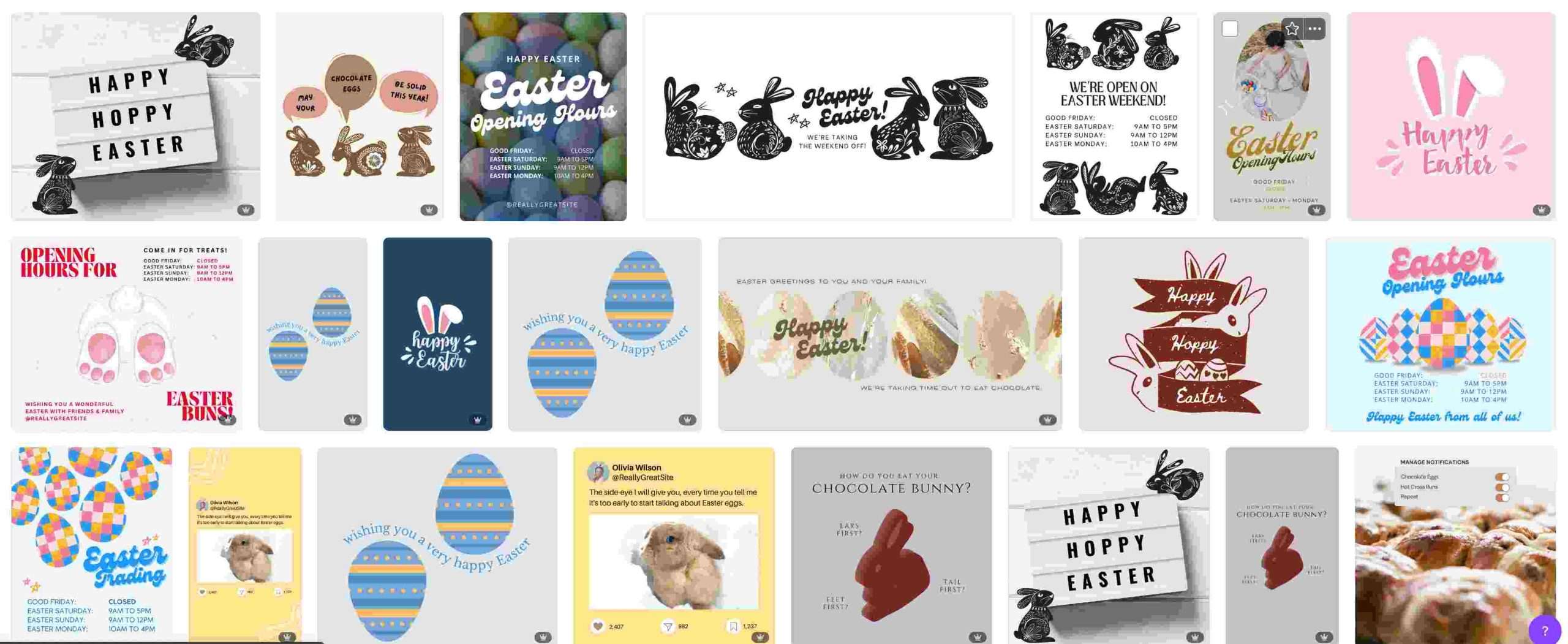 Canva Easter Template Collection by Socially Sorted (Donna Moritz)