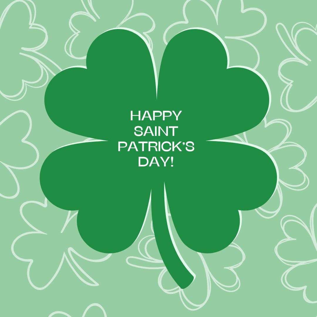 Animated Four Leaf Clover St Patrick's Day Template