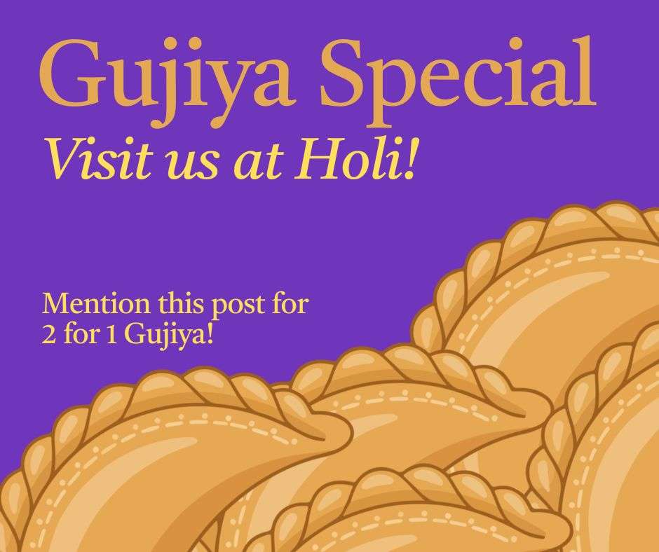 Colorful Holi Festival Indian Food Promotion Facebook Post