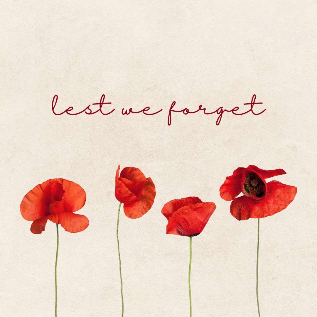 Red Remembrance Poppy Flower Memorial Quote Instagram Post