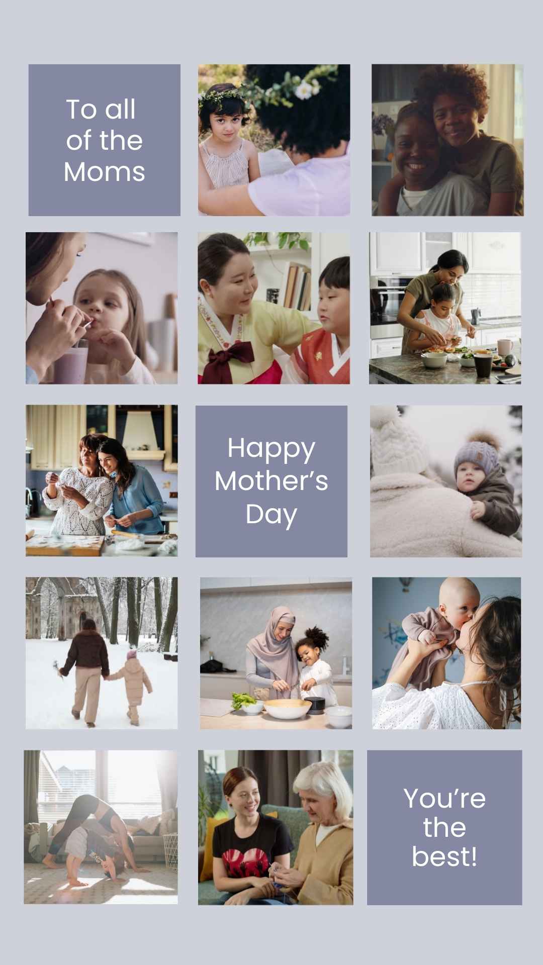 Pale Purple Animated Video Greeting Mother's Day Animated Your Story